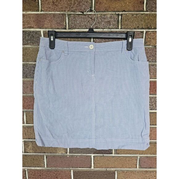 Karen Scott Petites Womens Skort Striped - Picture 1 of 6